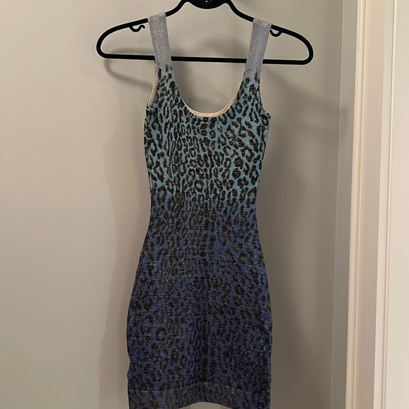 Guess by Marciano Leopard Print Mini Dress Size XS - Picture 2 of 6
